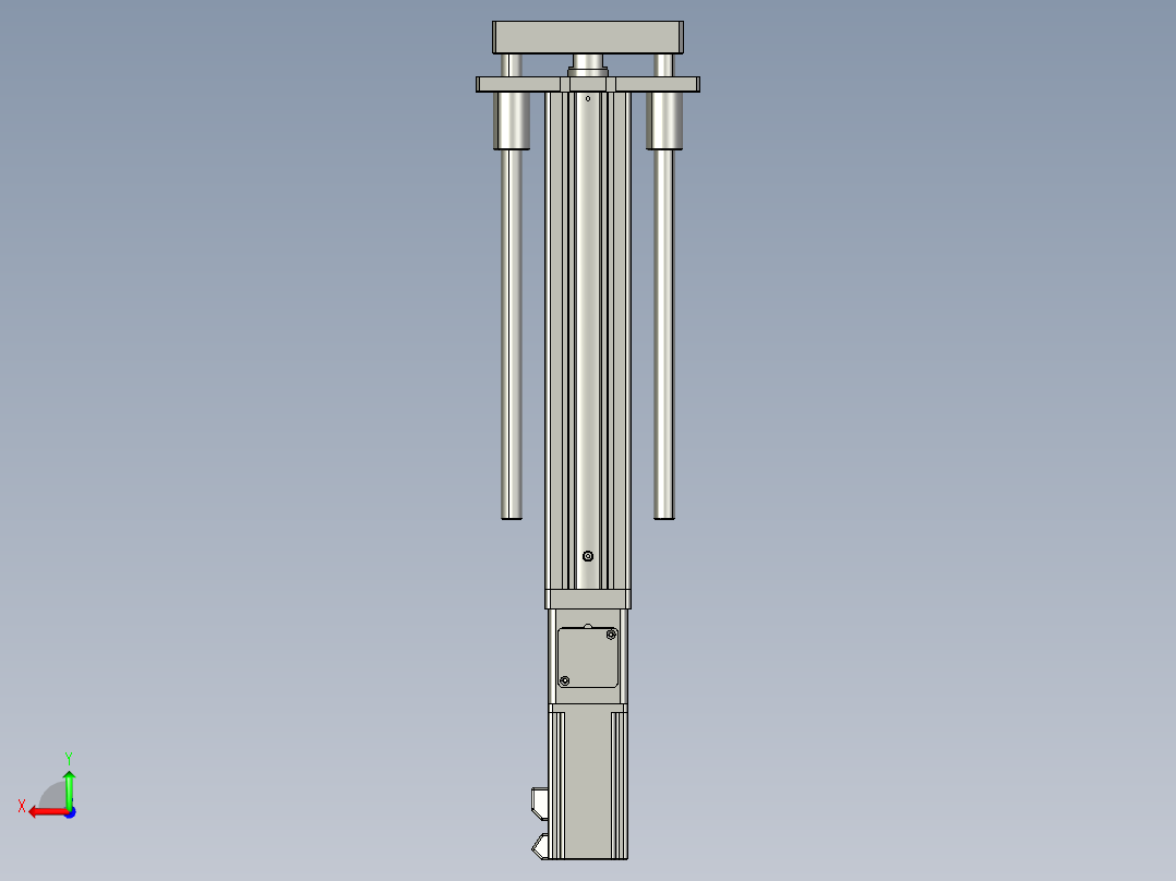 12VZ电动缸-VZ6D-S250-BC后视图