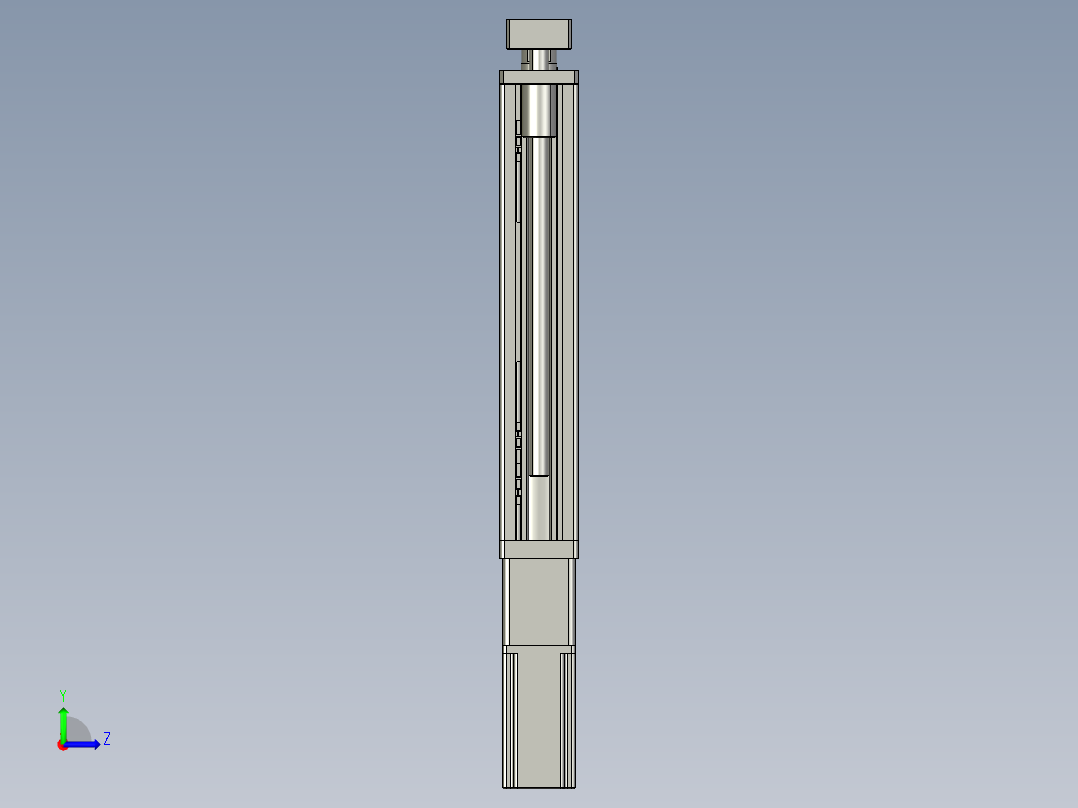 12VZ电动缸-VZ6D-S250-BC左视图