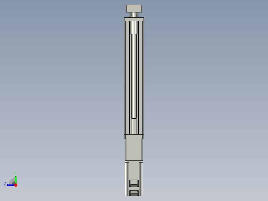 12VZ电动缸-VZ6D-S250-BC右视图