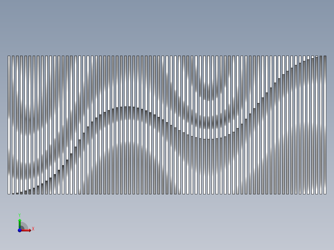 anel-parametric-wave-参数化波浪形木板前视图