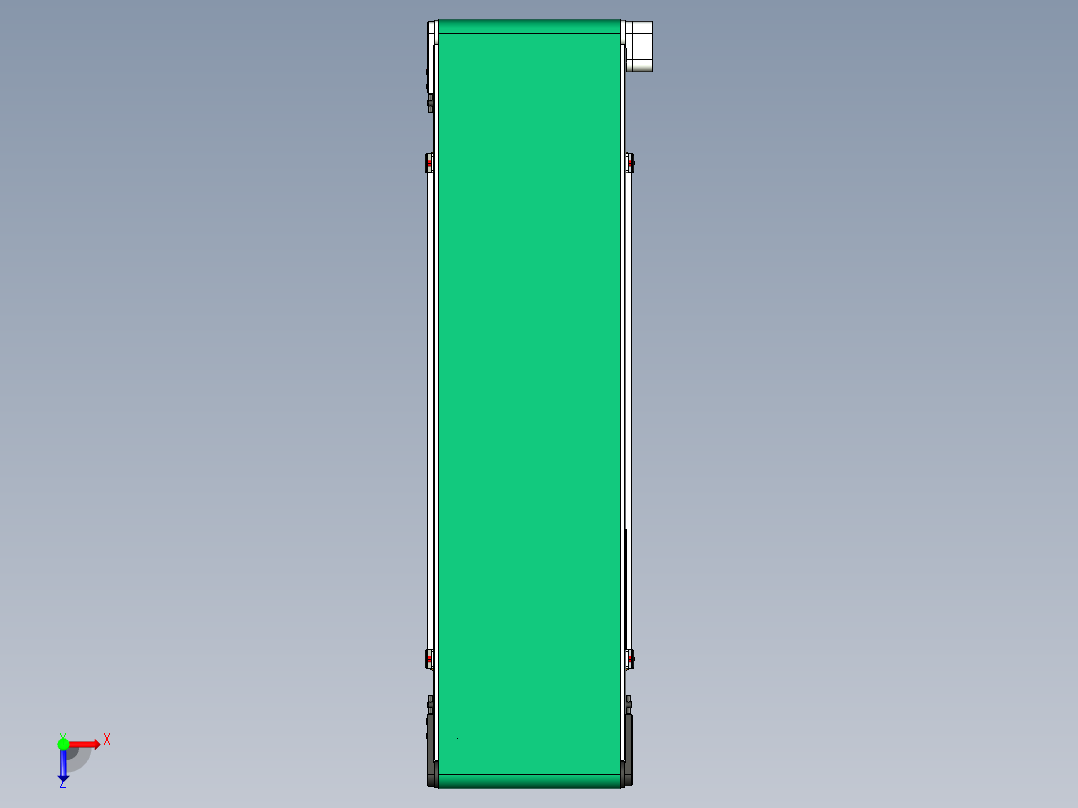 LE-XC5050-右边驱动带支座皮带线-负载80kg俯视图