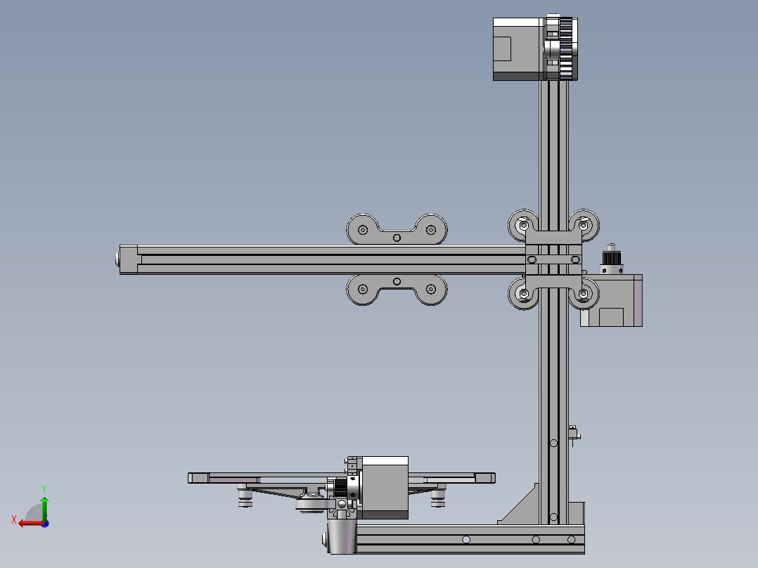 悬臂式3d打印机三维 564431后视图