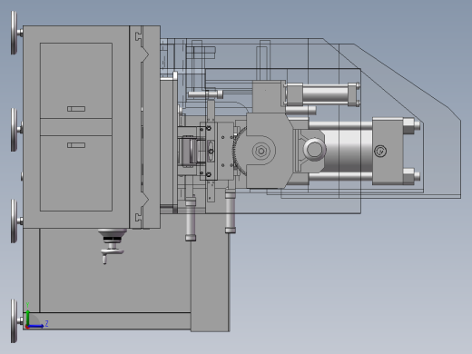 锁头加工设备左视缩略图