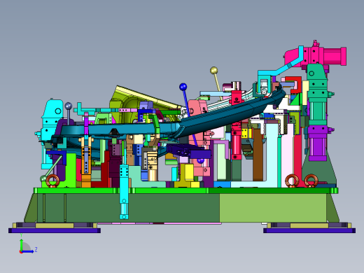 新能源汽车侧围外板工装左视缩略图
