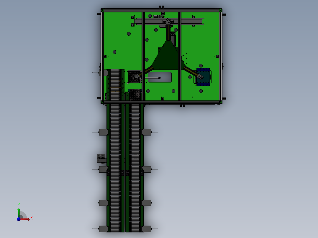自动化装配机前视图