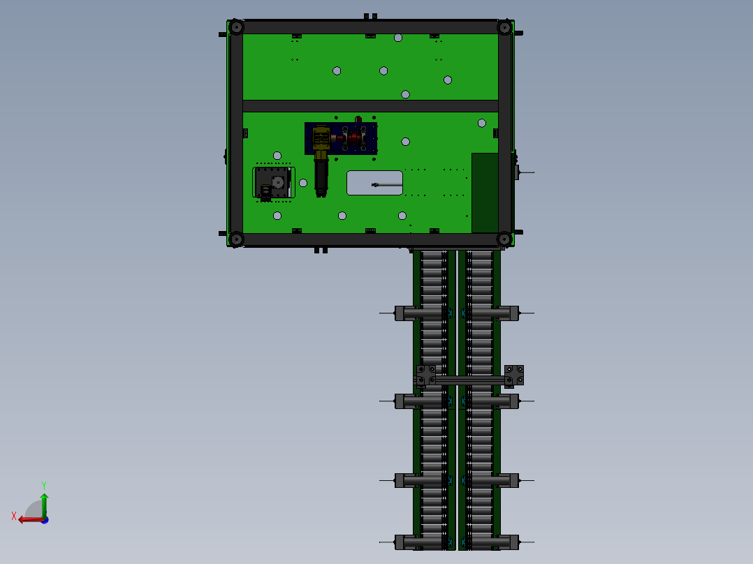 自动化装配机后视图