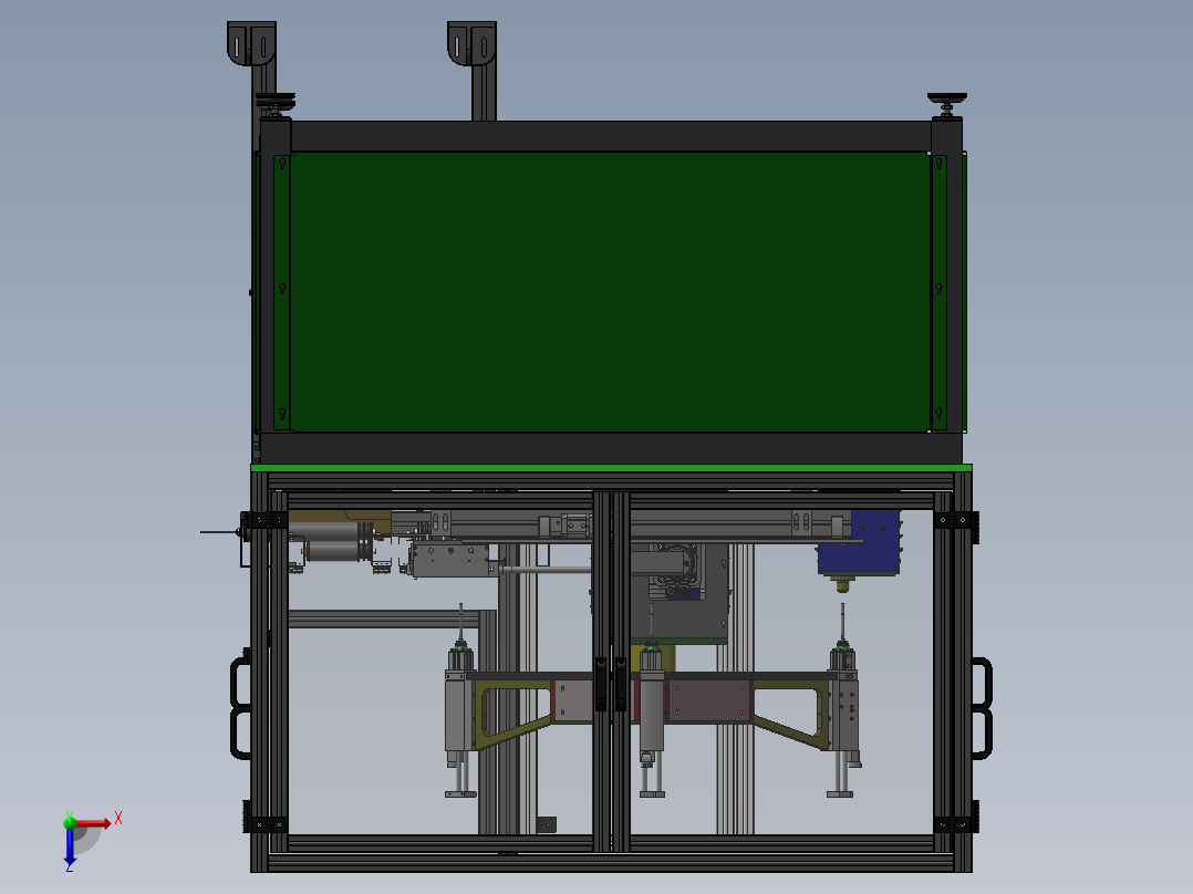 自动化装配机俯视图