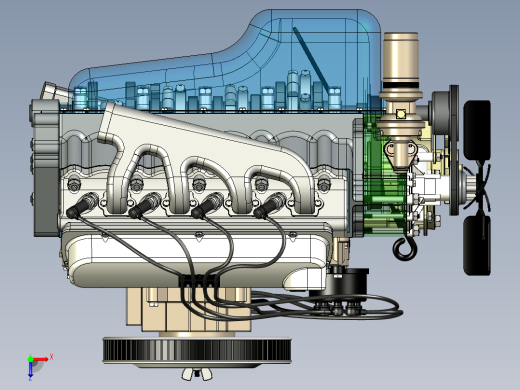 V8引擎俯视缩略图