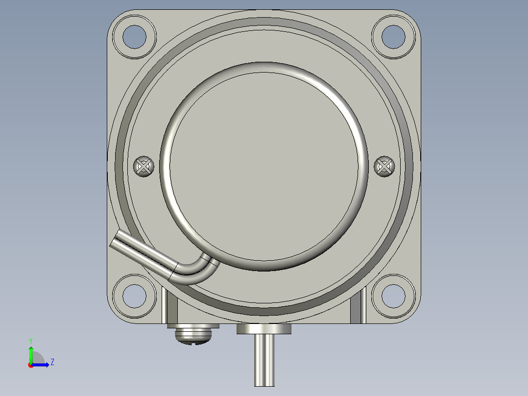 M6RX4SV4LS微型齿轮调速马达左视图