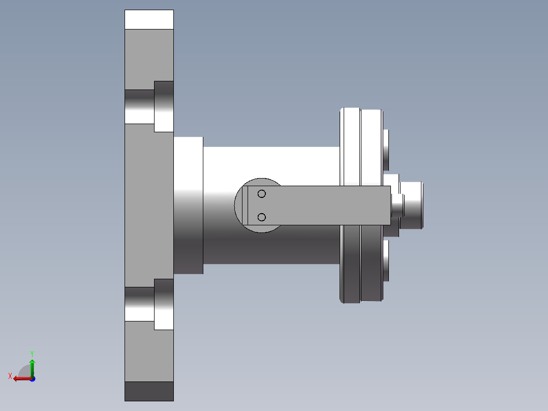 连杆支座钻4x10孔钻孔夹具含三维二维说明书后视图