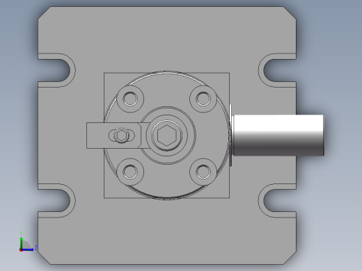 连杆支座钻4x10孔钻孔夹具含三维二维说明书左视缩略图