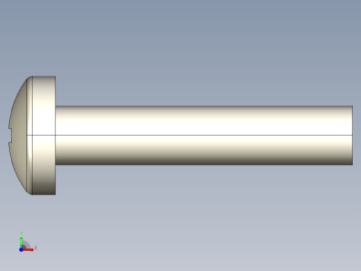 螺丝 M2 x 十字盘头-M2 x 10 Screw head.STEP前视缩略图
