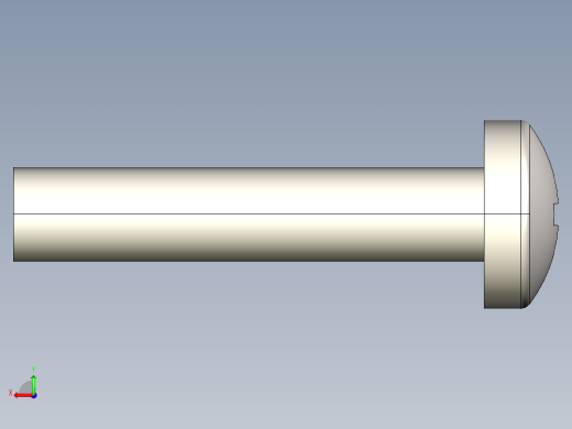 螺丝 M2 x 十字盘头-M2 x 10 Screw head.STEP后视缩略图