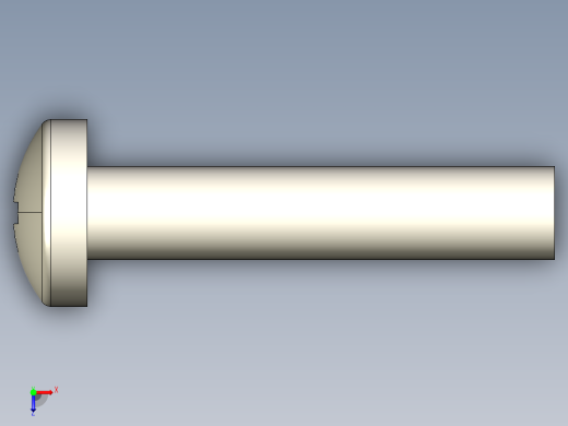 螺丝 M2 x 十字盘头-M2 x 10 Screw head.STEP俯视缩略图