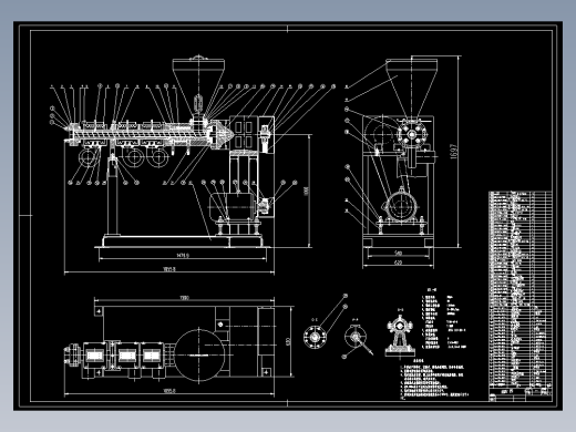 JX539-单螺杆挤出机设计【螺杆φ65】