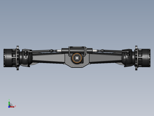 拖拉机前驱动轴前视缩略图