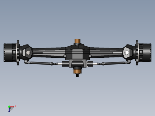 拖拉机前驱动轴俯视缩略图