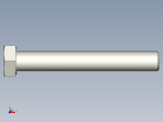 螺钉-DIN_931-M20x2.5x140_30.stp前视缩略图