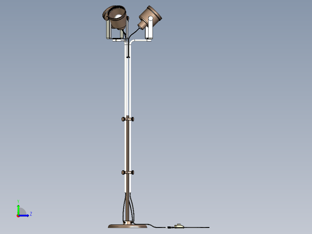 意大利设计灯左视图