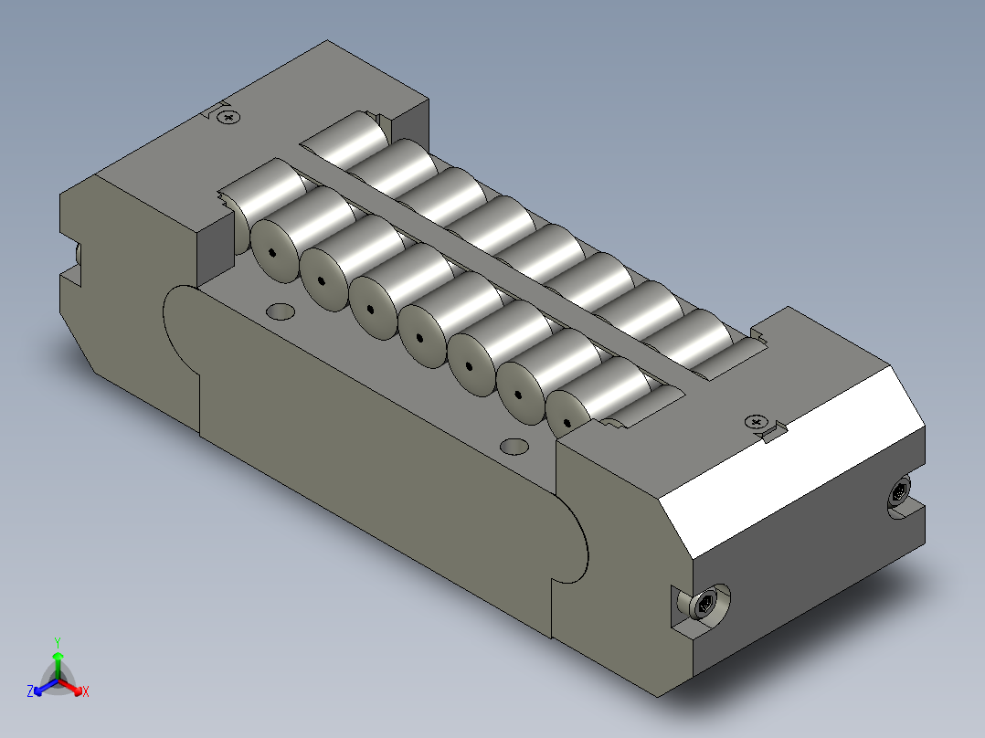 THK LM滚柱滚动块3D模型IGS格式