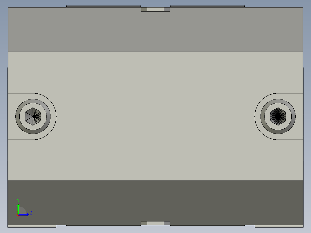 THK LM滚柱滚动块3D模型IGS格式左视图