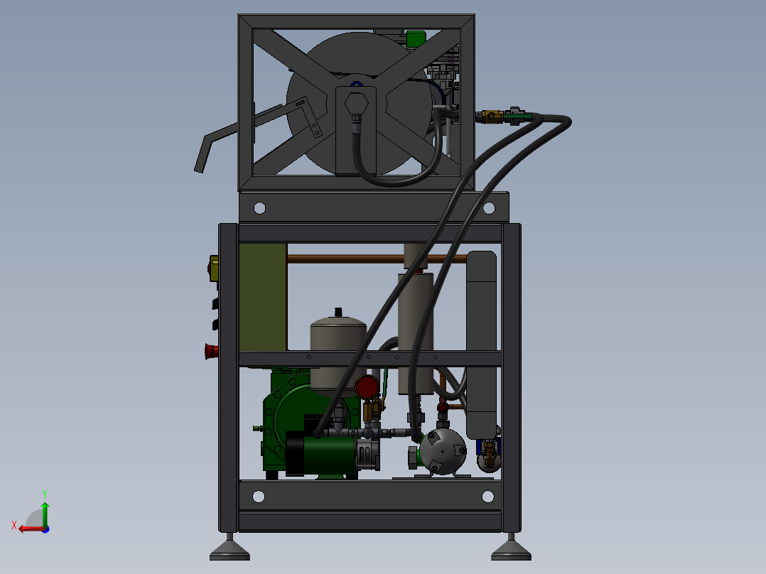 雪花刨冰制冰机后视图
