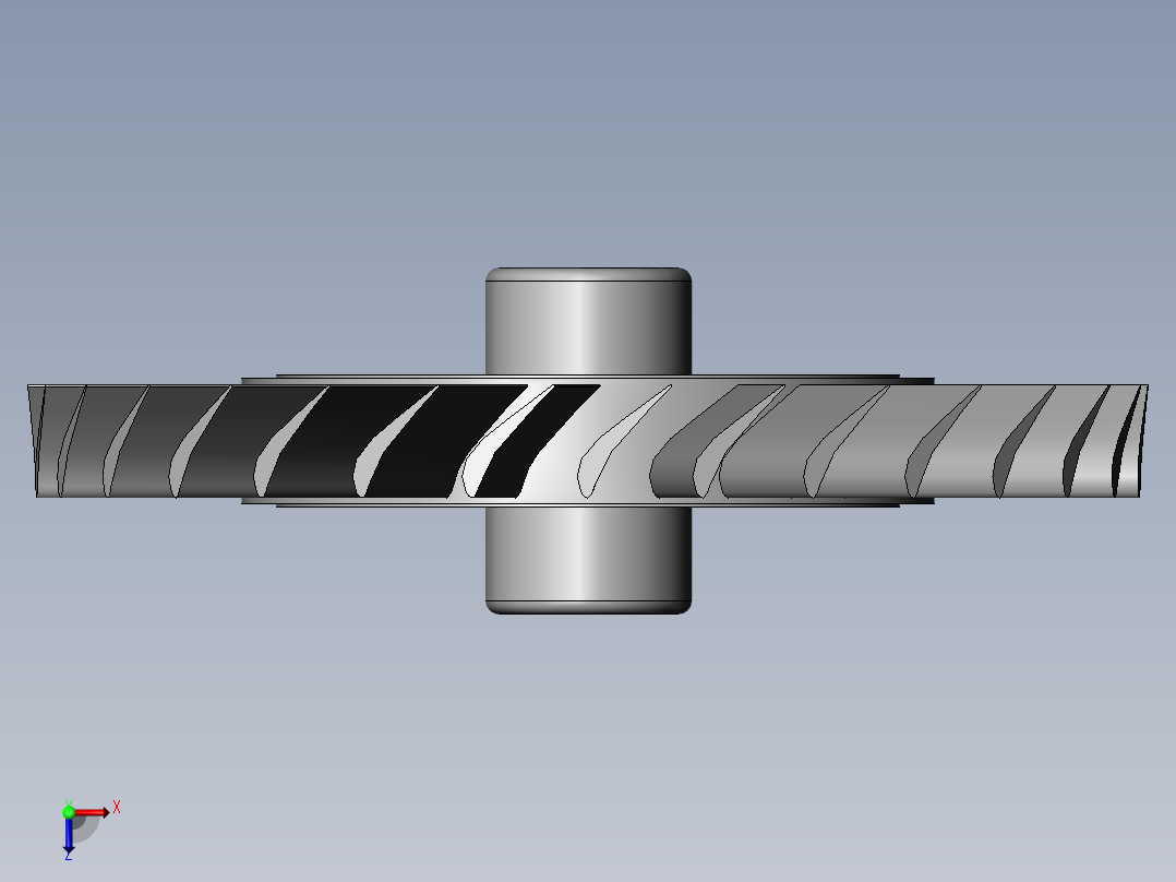 燃气轮机盘---模型格式为 sw俯视图