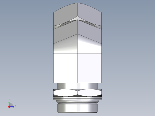 卡套式工业通用硬管接头EO_Adjustable_locknut_45_deg_elbow_VEE35ZLMORCF左视缩略图