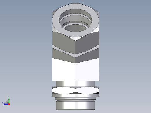 卡套式工业通用硬管接头EO_Adjustable_locknut_45_deg_elbow_VEE35ZLMORCF右视缩略图