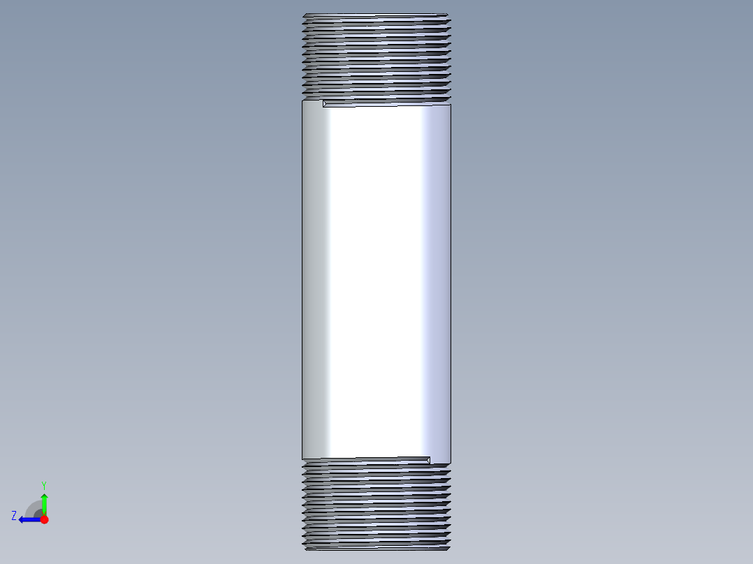 聚氯乙烯配件33-Sch80_Nipple_MPTxMPT_861-175_1.25in x 6in右视图