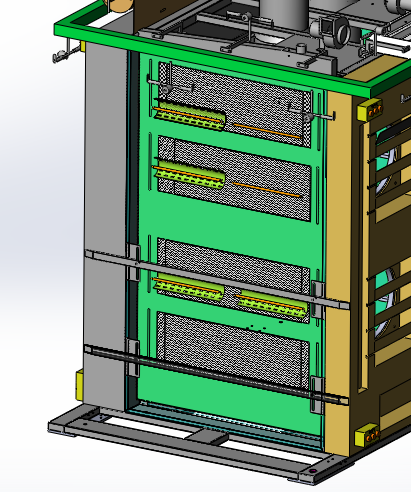 悬挂链红外烤箱（sw18可编辑+BOM+cad）