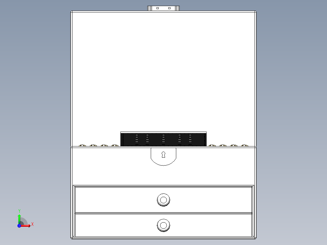 多功能收纳盒前视图
