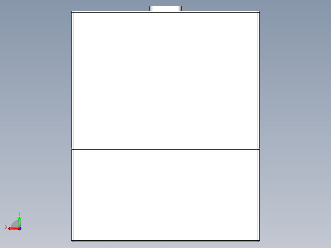 多功能收纳盒后视图