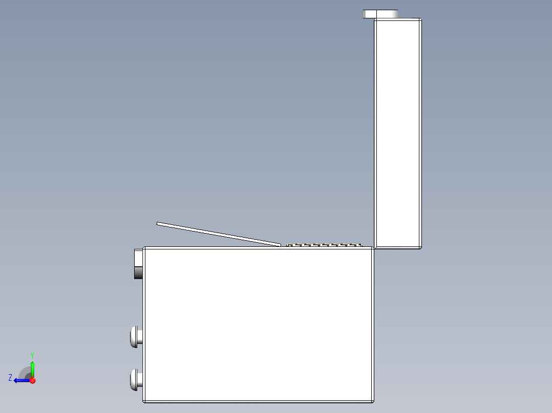 多功能收纳盒右视图