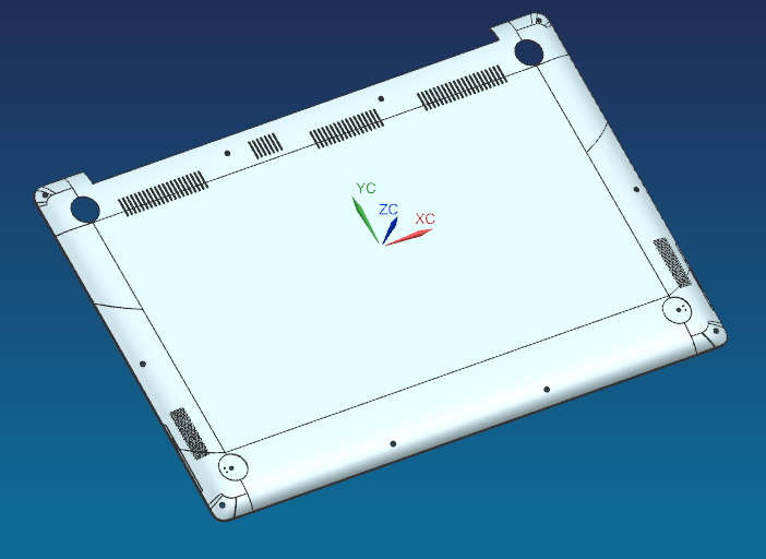 笔记本电脑D壳铣斜孔4.5轴CNC治具