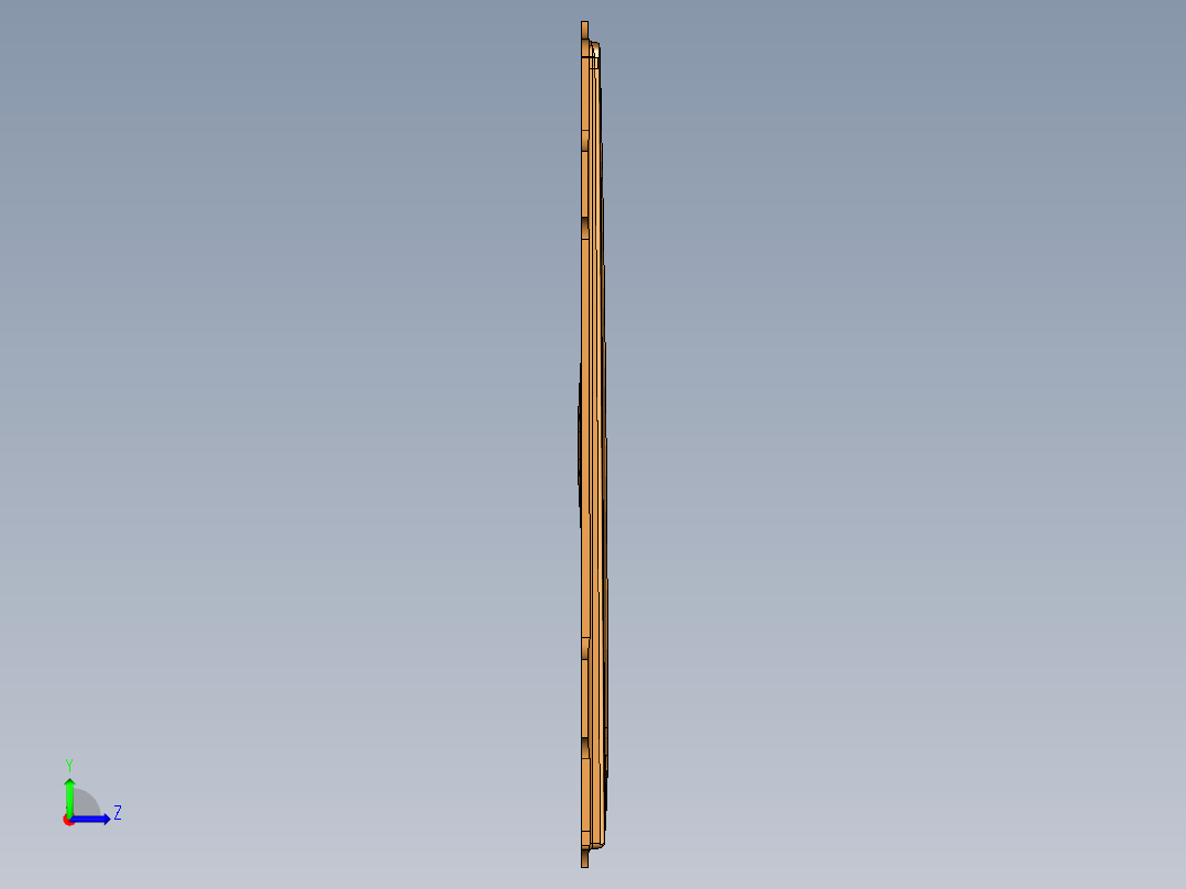 压铸件CNC1板材开粗飞面编程程序模型左视图