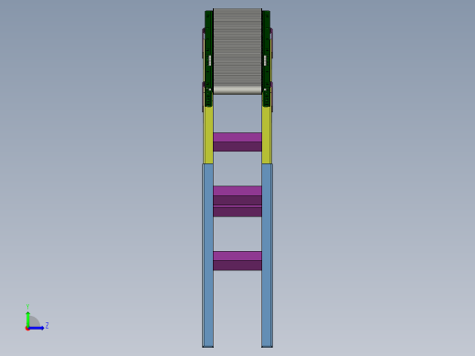 无动力滚筒线（可调节角度）左视缩略图