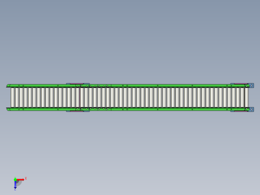 无动力滚筒线（可调节角度）俯视缩略图