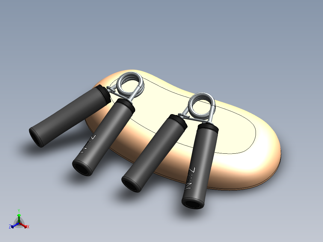 健身器材(57)正等轴测图