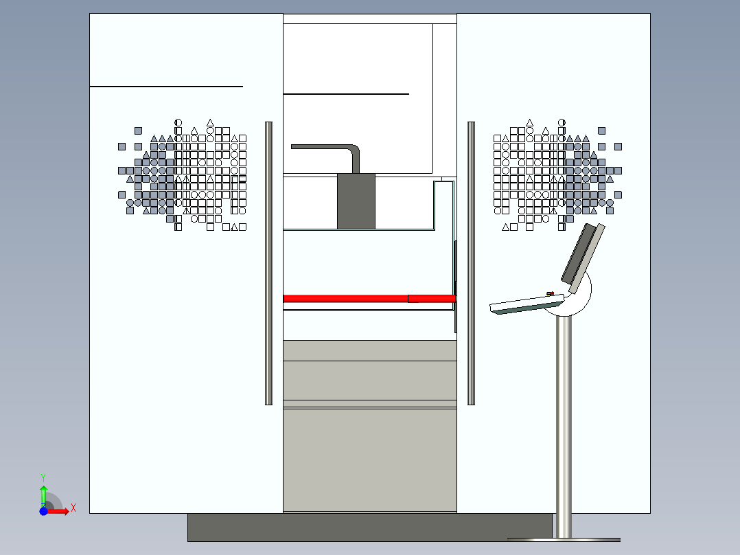 B2004247-线切割机床前视图