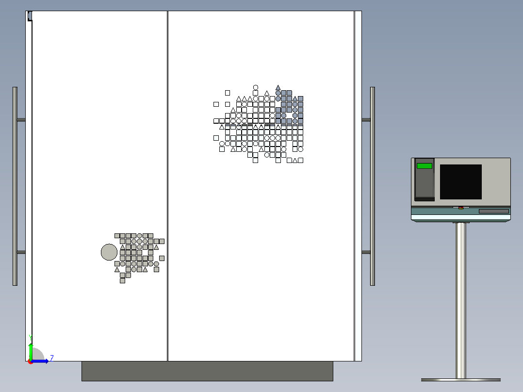 B2004247-线切割机床左视图