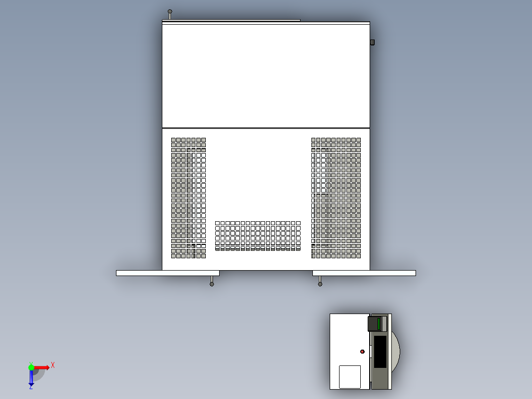 B2004247-线切割机床俯视图