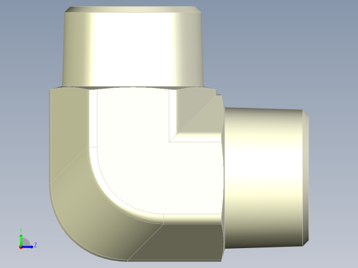 弯头40A联合Elbow PT1-1_2左视缩略图