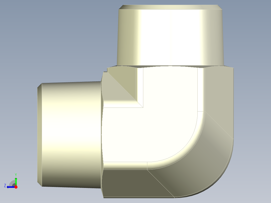 弯头40A联合Elbow PT1-1_2右视图