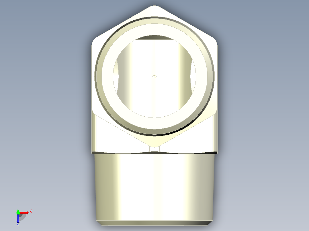 弯头40A联合Elbow PT1-1_2俯视图