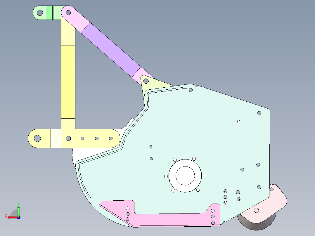 NT-840 农业播种机排种器后视图