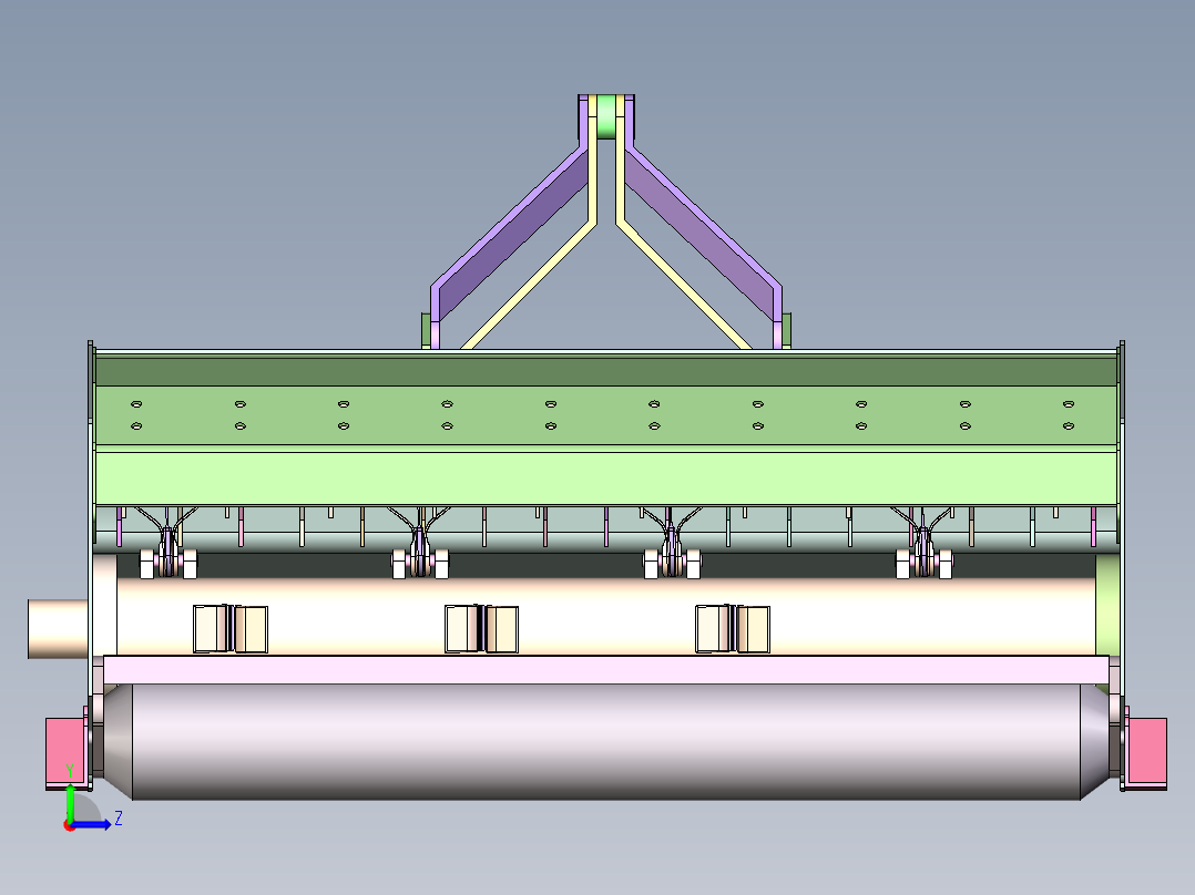 NT-840 农业播种机排种器左视图