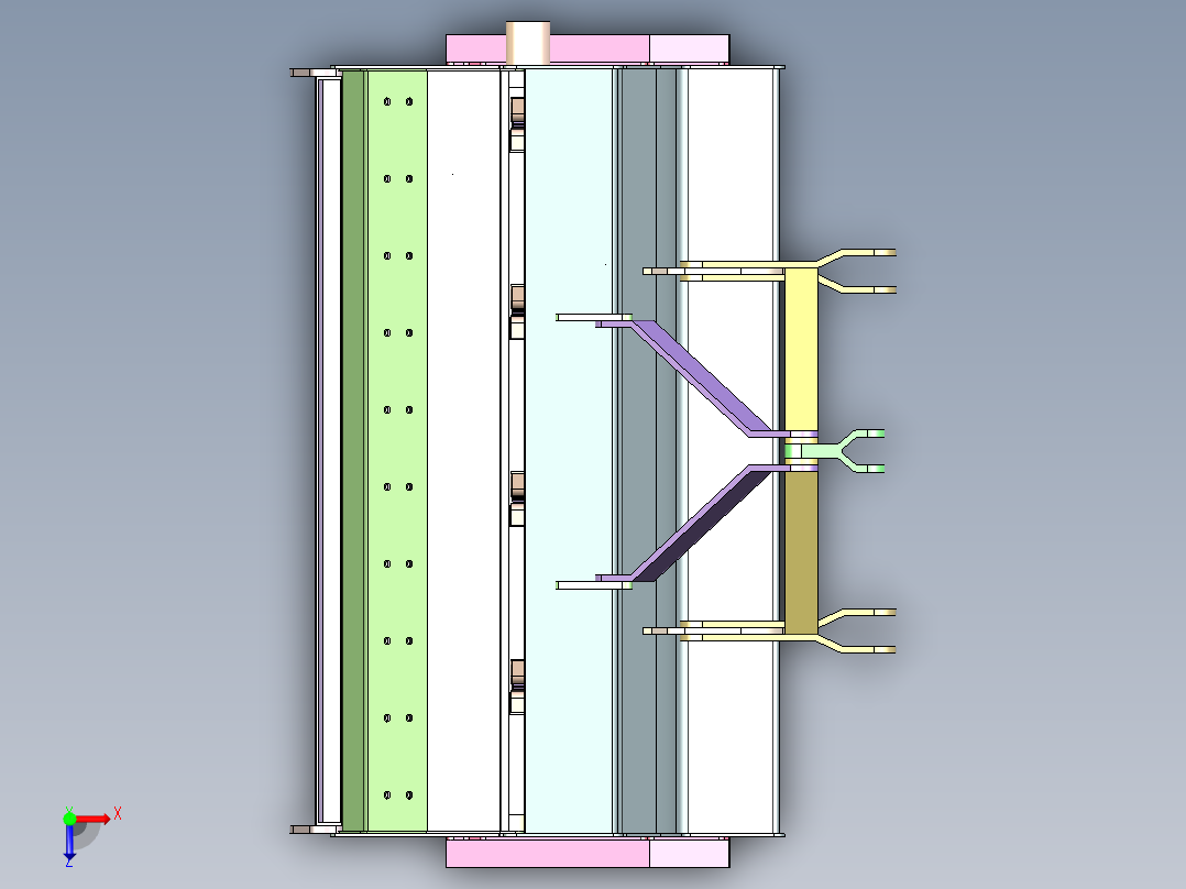 NT-840 农业播种机排种器俯视图