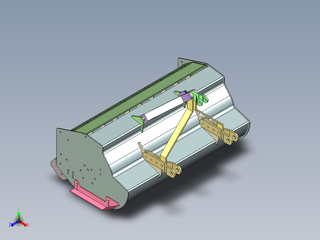 NT-840 农业播种机排种器正等轴测图