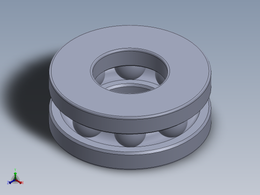 SKF 51407轴承正等轴测缩略图